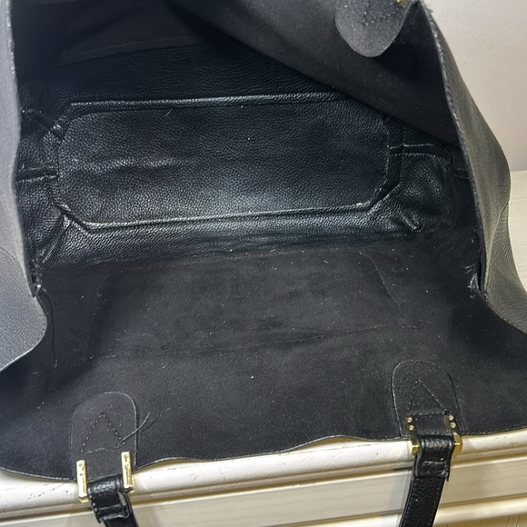 Steve Madden Black Leather Tote Bag - Picture 4 of 6